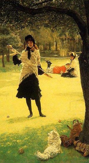 James Tissot Croquet oil painting picture